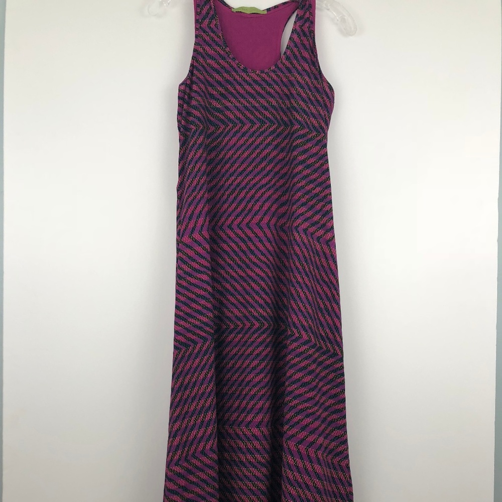 Rapsodia Pink Purple Long Maxi Dress Ruffle